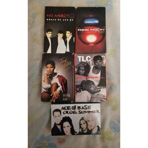 Lot Of 5 Various Casette Singles Used